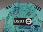Toronto Fc Jersey Womens Medium Green Mls Soccer Adidas Regular Fit End Waste