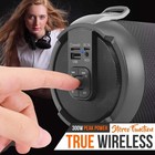 Pyle Wireless Portable Bluetooth Boombox Speaker Rechargeable Loud Stereo System