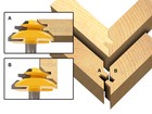 45 Degree - Up To 3 4  Stock Lock Miter Router Bit - 1 2  Shank - Yonico 15127