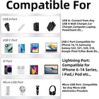 Multi Charging Cable 6 6ft 2 Pack Mfi Certified 3 In 1 6 6ft  White grey 