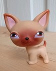 Rare Authentic Chihuahua  001 - Littlest Pet Shop  2004 Brown Dot Eyes