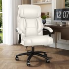 Office Chair Executive High Back With Armrest Swivel Computer Desk Chair White