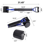 31 5  Non-breakable Pet Dog Pooper Scooper W  Handle Portable Scooper Waste Pick