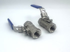 2pack 1 4  Ball Valve Reduced Port 316 Stainless Steel   1000 Wog
