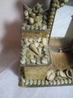 Antique Sailor s Valentine Sea Shell Vanity Dresser W mirror