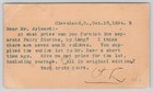 Us Uprated Postal Card Cleveland Oh To England Machine Cancels   Content 1894