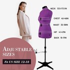 Dress Forms For Sewing  Purple Female Mannequin Adjustable Size 12-18  Pin Ab   