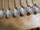 6 Rogers 1937 First Love Pattern Place Or Oval Soup Spoons  Silverplate Is 8419