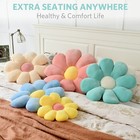 Sioloc Flower Pillow Shaped Throw Pillow Butt Cushion Floor Seating Cushion