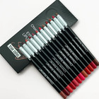 12 Color Matte Lip Liner Set Lipstick Pen Long Lasting Lip Makeup Gift Set
