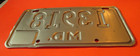 Vintage 1980 S Md  Maryland Motorcycle Tag Bike Cycle License Plate 13918 Md 