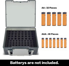 Battery Storage Organizer Holder Holds 72 Aa Aaa Batteries  Battery Box Case Gar