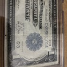 1918  1 Federal Reserve Blue Seal Note Philadelphia  Green Eagle Fr 717