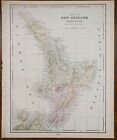 Vintage 1902 New Zealand North Map 11 x14    Old Antique Original Auckland