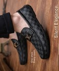 Men s Genuine Leather Handmade Casual Loafers Breathable Slip On Driving Shoes