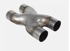 X-pipe 2 5  Universal Exhaust Pipe 304 Stainless Steel