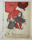Vintage 1960s 70s Original Jane Kovacic Drawing For May Co Fashion Advertisement