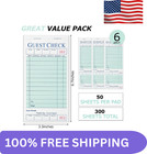 300 Guest Check Books 6 Pack Of 50  For Servers  Server Note Pads  Waitresses