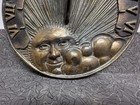 1 2 thick Solid Heavy Brass Sun Face 11 sundial 1980 White Swan Ltd Made In Usa