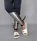 Gothic Medieval Steel Shin Guards     Knight Leg Armor Greaves For Larp   Cosplay