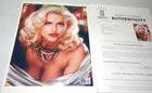 Anna Nicole Smith Signed Autographed 8 X 10 Color Photo Beckett Letter Coa