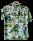 Vintage Hawaiian Shirt Men s Large 100  Rayon Aloha 1950 s 60 s Luau Label Japan