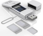 Versatile Sim Card Reader With Adapter Kit - Plug   Play Usb For Windows Users