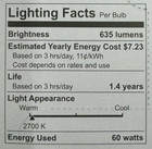 4 Ge 60w Crystal Clear Ceiling Fan Light Bulbs W candelabra Base- 2700k