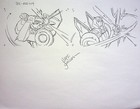 Transformers  Prime 2010 Jeff Johnson Signed Hand Drawn Storyboard Pencil