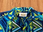 Vintage 1950s 60s Mens Kamehameha Aloha Floral Cotton Hawaiian Shirt  M