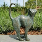 Beautiful Cat Statue Home Garden Decor Ornament Outdoor Yard Resin Sculpture New