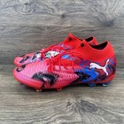 Puma Future 7 Ultimate Fg Ag Soccer Cleats Mens 10 5 Red Blue Graphic 108748-01