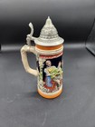 Gerz German Beer Stein With Pewter Lid-9  Tall