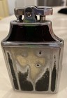 Vintage Ronson Cigarette Case And Lighter   Black And Silver