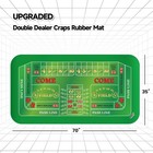70x35  Casino Double Dealer Craps Table Top Mat  Portable Craps Tabletop Layout
