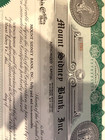 Vintage Stock Certificate Virginia Mount Sidney Bank Inc  50 Shares - Crisp
