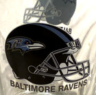 Vtg Baltimore Ravens Glass Beer Pitcher Rare Old 2000s Helmet Nfl Soda Water