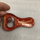 Antique Harvard Brewing Co Lowell Ma  Lithograph Metal Beer Bottle Opener Rare