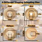 4pcs Angle Grinder Wood Carving Disc Set For 4  Or 4 1 2  Attachment  Stump    