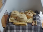 So Cute vintage Celluloid Vanity Dresser Set 18 Piece
