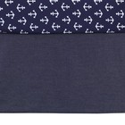 Nojo Indigo Denim chambray Crib Skirt dust Ruffle  Indigo