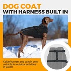 Waterproof Dog Jacket With Harness Built In Warm Dog Winter Coat Reflective F   