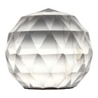 Hand Cut Crystal Faceted Small Marble Paperweight