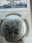 2014 Canada Silver Maple Leaf  5 Reverse Proof  First Releases Ngc Pf70