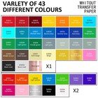 55 Pack Permanent Adhesive Vinyl Sheets For Decor Sticker  Party Decoration     