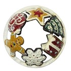 Yankee Candle Illuma Lid Christmas Gingerbread Cookie Snowflake Frosted Glitter
