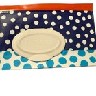 Huggies Clutch N Clean Travel Wipes Refill Pouch Blue White Polka Dot