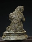 12  Old Antique Tibet Tibetan Buddhism Temple Bronze Gilt Sleeping Buddha Statue