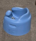 Bumbo Infant Floor Seat Baby Sit Up Chair With Adjustable Harness  Blue