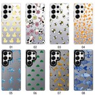 For Samsung Galaxy S25 S24 Plus S21 S23 S22 Phone Cover Laser Case Lovely Animal